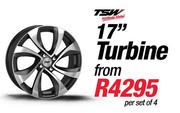 TSW 17" Turbine Wheel-Per Set Of 4