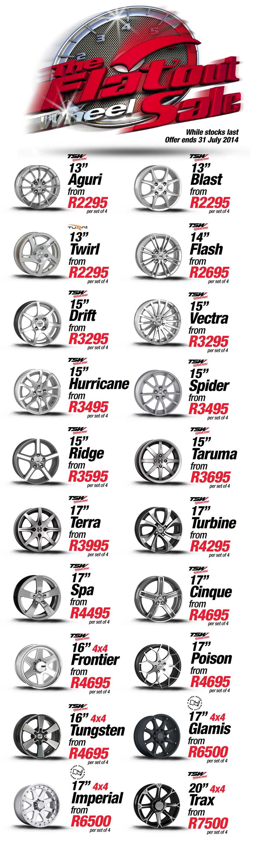 Tiger Wheel Tyre Valid Until 31 Jul 2014 Www Guzzle Co Za