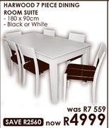 Harwood 7 Piece Dining Room Suite 180x190Cm