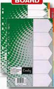 Croxley A4 File Dividers- 10-Part Board