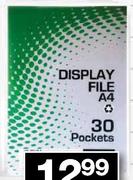 Croxley A4 Vertoonleer-30 Sakkies