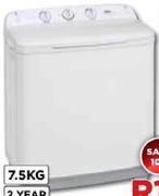Defy Twin Tub Washing Machine-7.5kg(DTT166)