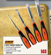 Grip 4 Piece Wood Chisel Set