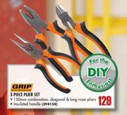 Grip 3 Piece Plier Set