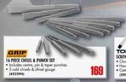 Grip 16 Piece Chisel & Punch set