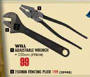 Will Adjustable Wrench-250mm
