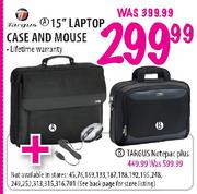 Targus 15" Laptop Case & Mouse