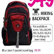 Tosca Blue Juice 3 Pocket Travel Bag 