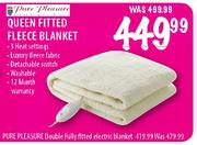 Pure Pleasure Queen Fitted Fleece Blanket