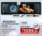 Sansui Car Entertainment System-SF351R