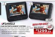 Sansui Car Entertainment System PD1002-2nos