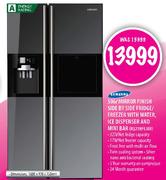 Samsung Mirror Finish Side By Side Fridge/Freezer with Water, Ice Dispenser and Mini Bar-506 Ltr
