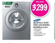Samsung Metallic Silver Front Load Washing Machine-6kg (WF8602NHS)