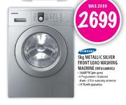 Samsung Metallic Silver Front Load Washing Machine-5kg (WF8500NHS)
