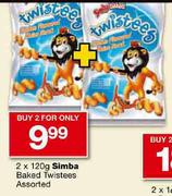 Simba Baked Twistees Assorted-2x120g
