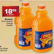 Brookes Oros Original Orange Squash-2l Each