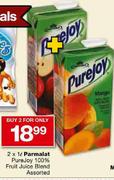 Parmalat Pure Joy 100% Fruit Juice Blend Assorted-2x1ltr