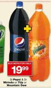 Pepsi-2ltr & Mirinda-2ltr Or 7UP Or Mountain Dew