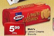 Moir's Lemon Creams Biscuits-200g
