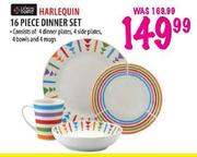 Always Home Harlequin Dinner Set-16 Piece