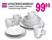 Simple Choice White Dinner Set-16 Piece