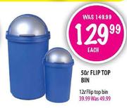 Filp Top Bin-12l