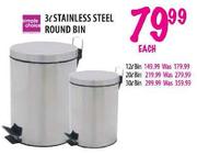 Simple choice Stainless Steel Round Bin-20l