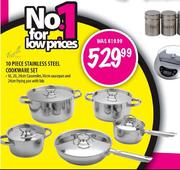 Stainless Steel Cookware Set-10 Piece