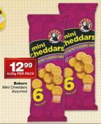 Bakers Mini Cheddars Assorted-6x33g Per Pack
