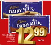 Cadbury Chocolate Slabs-180g Each