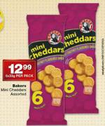 Bakers Mini Cheddars-6x33gm Per Pack