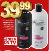 Tresemme Shampoo/Conditioner Assorted-750ml/900ml