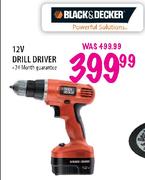 Black & Decker Drill Driver-12V