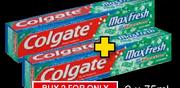 Colgate Max/Total Toothpaste-2x75ml