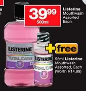 Listerine Mouthwash Assorted-500ml