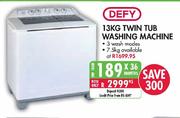 Defy Twin Tub Washing Machine-13kg