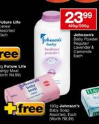 Johnson's Baby Powder Regular/Lavender & Camomile-400g/500g
