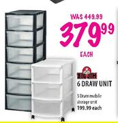 Big Jim 3 Draw Mobile Storage Unit-Each