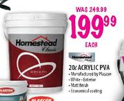 Homestead Acrylic PVA-20Ltr