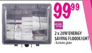 Simple Choice Energy Saving Floodlight-2 x 20W 