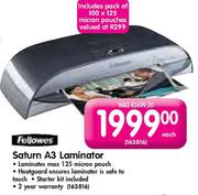 Fellowes Saturn A3 Laminator