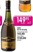 KWV 10 Yo Brandy-12 x 750ml
