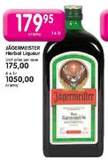 Jagermeister Herbal Liqueur-1 Ltr