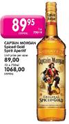 Captain Morgan Spiced Gold Spirit Aperitif-12 x 750ml