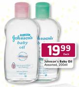 Johnson's Baby Oil Assorted-200Ml