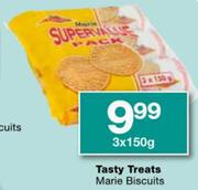 Tasty Treats Marie Biscuits-3x150GM