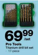 Pro Tools Titanium Drill Bit Set-17 Piece