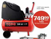 Torq Oil Free Compressor-Each