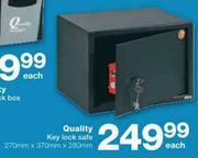 Quality Key Lock Safe-270x370x280mm Each