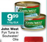John West Fyn Tuna In Soutwater/Olie-170gm Elk